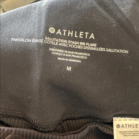 Athleta Salutation Stash Rib Flare Leggings - Picture 4 of 5